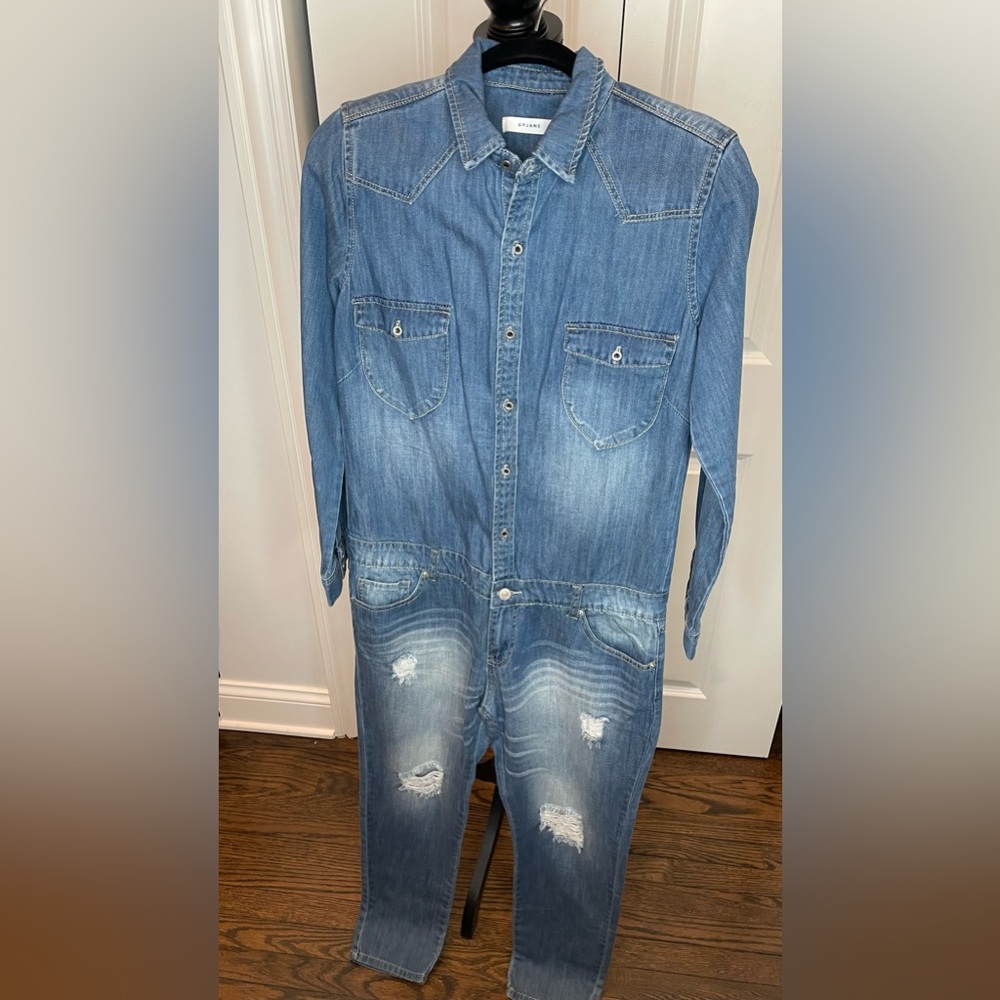 Go Jane Denim Romper